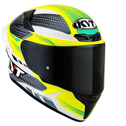 KYT TT-Course Gear Siyah-Sar Kapal Kask