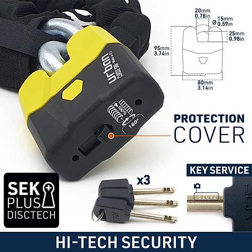 URBAN SECURITY U8K150 14MM SRA SINIFI Z�NC�R K�L�T