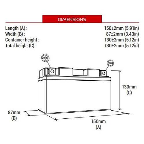 BS BATTERY BTX12-BS MOTOS�KLET AK�