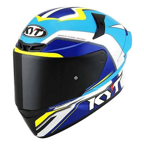 KYT TT-COURSE KASK GRAND PRIX AIK MAV BEYAZ
