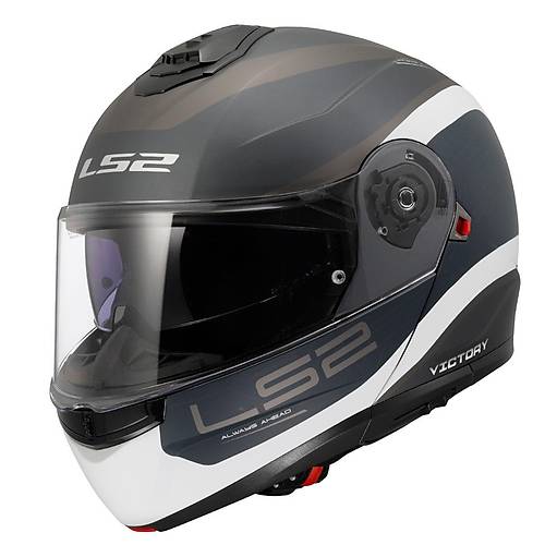 LS2 Strobe 2 Victory Mat Gri-Mavi-Kum ene Alr Kask