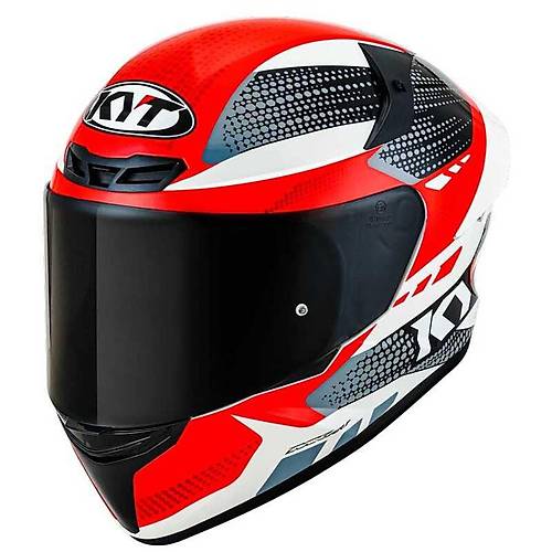 KYT TT-Course Gear Siyah-Krmz Kapal Kask