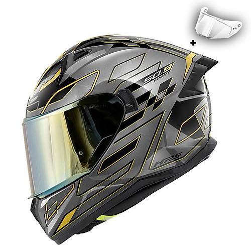 GIVI 50.9 ASSAULT TITANIUM-BRONZ-SARI KASK