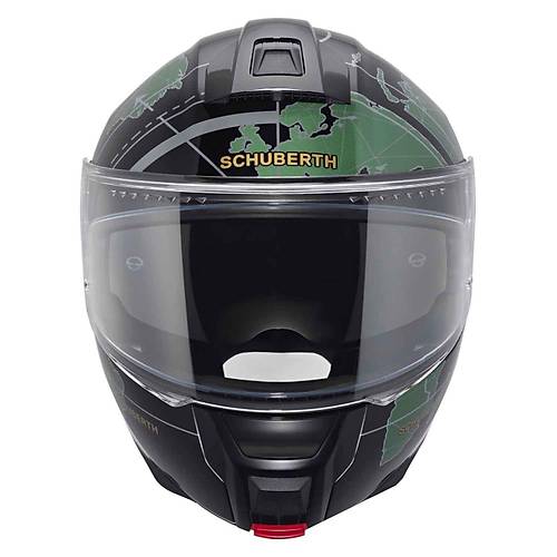 SCHUBERTH C5 GLOBE GREEN �ENE A�ILIR MOTOS�KLET KASK