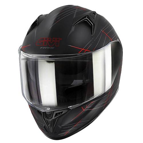 G�v� 50.7 Phob�a Mat Siyah-K�rm�z� Kask