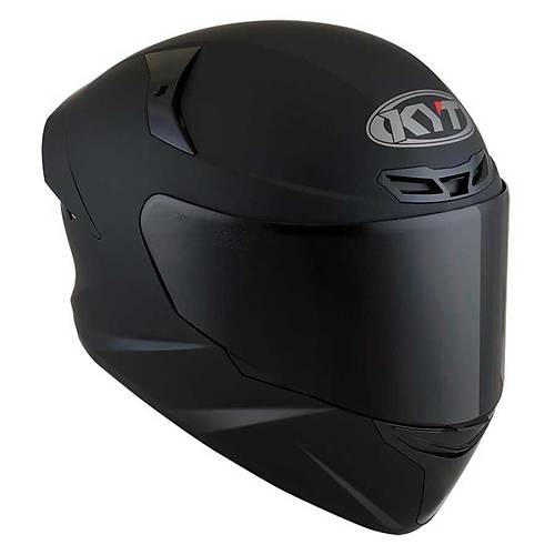 KYT TT-COURSE KASK MAT SYAH