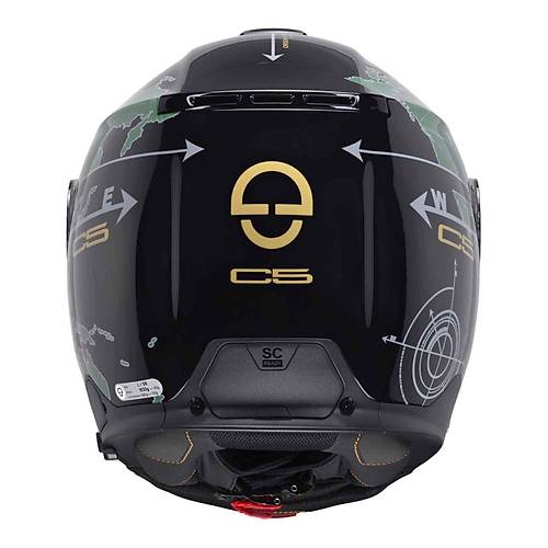 SCHUBERTH C5 GLOBE GREEN �ENE A�ILIR MOTOS�KLET KASK