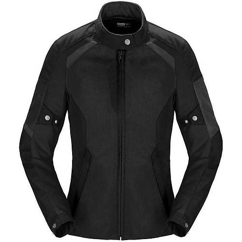 SPIDI TEK NET LADY YAZLIK FLE KADIN TEKSTL CEKET SYAH