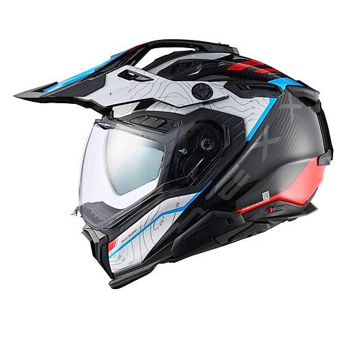 NEXX X.WED 3 FURKA KARBON KIRMIZI-MAV� KASK