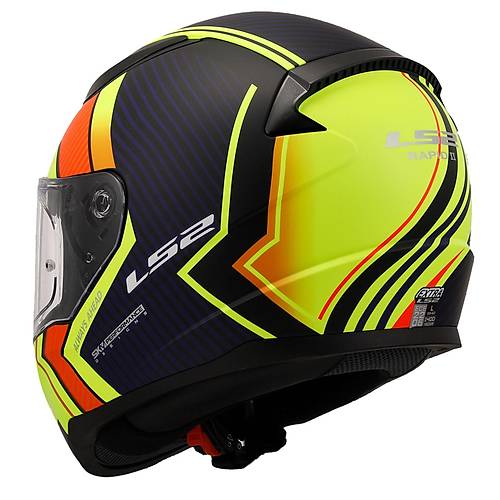 LS2 Rapid 2 Extra Mat Neon Sar-Navy Mavi Kapal Kask