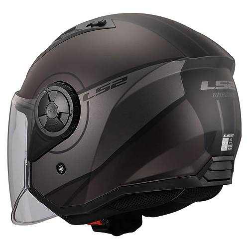 LS2 AIRFLOW 2 COVER MAT S�YAH-GR� KASK