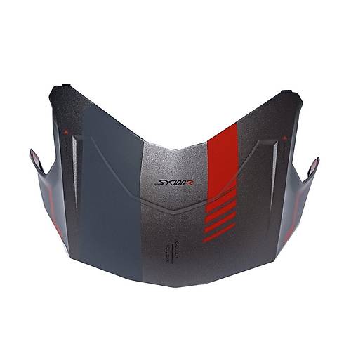 NEXX SX.100R SKIDDER MAT S�YAH-GR� KASK ARKA SPOILER
