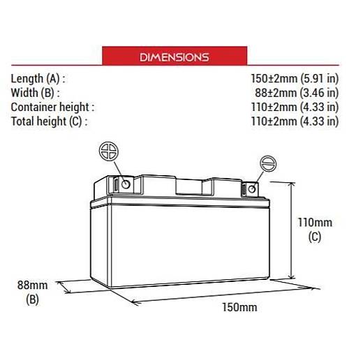 BS BATTERY BTZ12S-BS MOTOS�KLET AK�