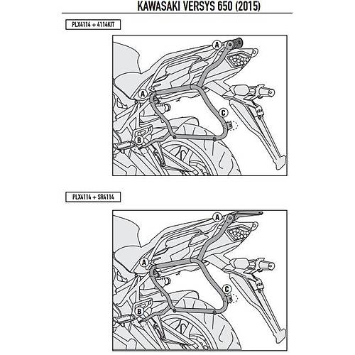 KAPPA KLX4114 KAWASAKI VERSYS 650 (15-22) YAN �ANTA TA�IYICI