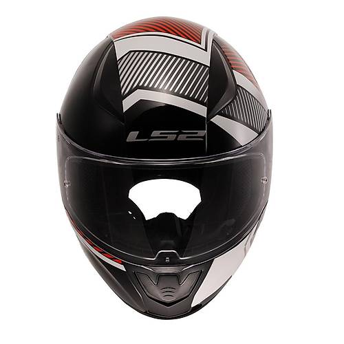 LS2 Rapid 2 Extra Beyaz-Krmz Kapal Kask