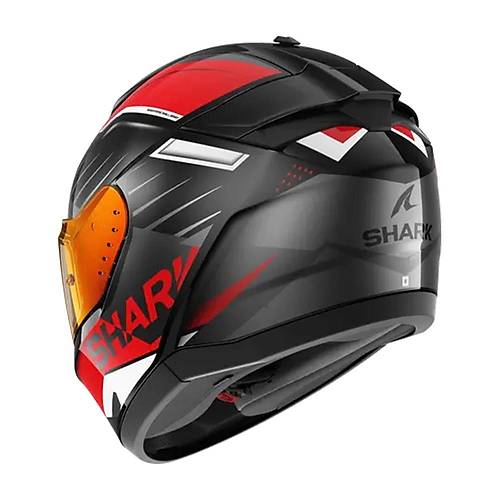 Shark Ridill 2 Bersek Siyah-Gri-Krmz Kapal Kask