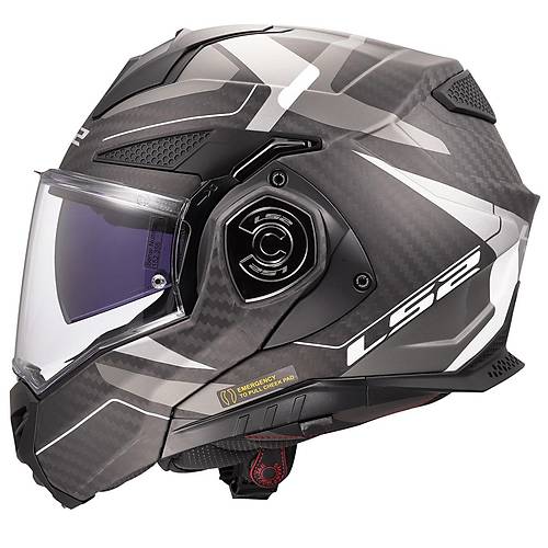 LS2 ADVANT X KARBON HORIZON MAT G�M��-GR� KASK