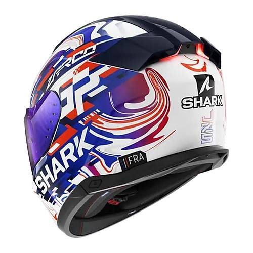 SHARK SKWAL i3 REPLICA ZARCO GP DE FRANCE BEYAZ MOR MAV KAPALI KASK