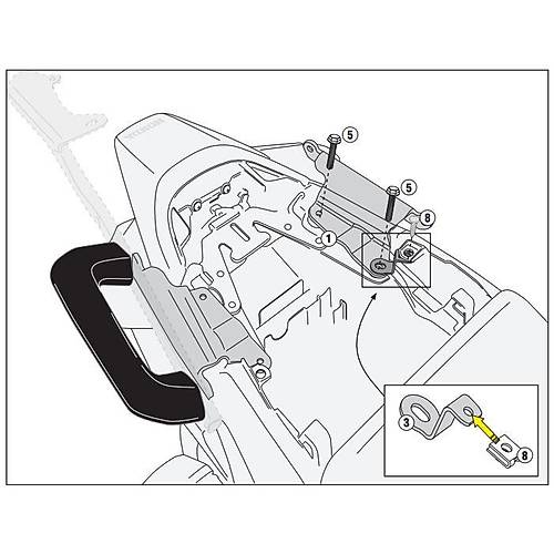 GIVI 1132KIT HONDA VFR 800 F (14-20) YAN �ANTA TA�IYICI BA�LANTI KITI