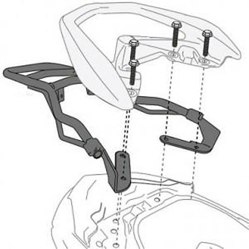 GIVI SR2123 YAMAHA N-MAX 125-155 (15-20) ARKA �ANTA TA�IYICI