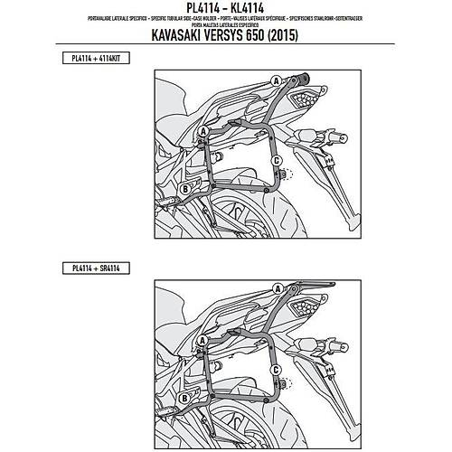 GIVI PL4114 KAWASAKI VERSYS 650 (15-26) YAN �ANTA TA�IYICI