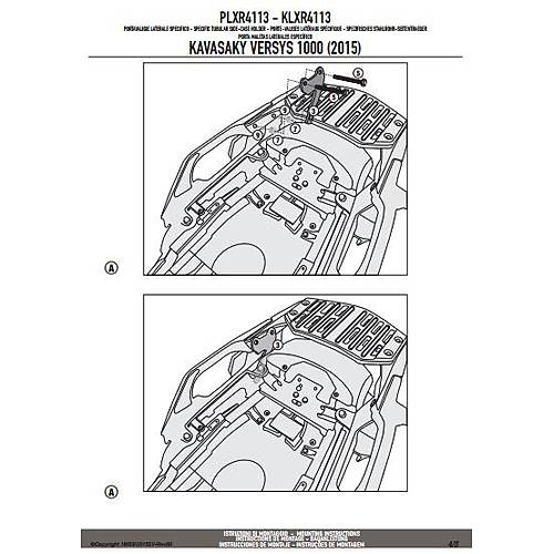 GIVI PLXR4113 KAWASAKI VERSYS 1000 (15-16) YAN �ANTA TA�IYICI