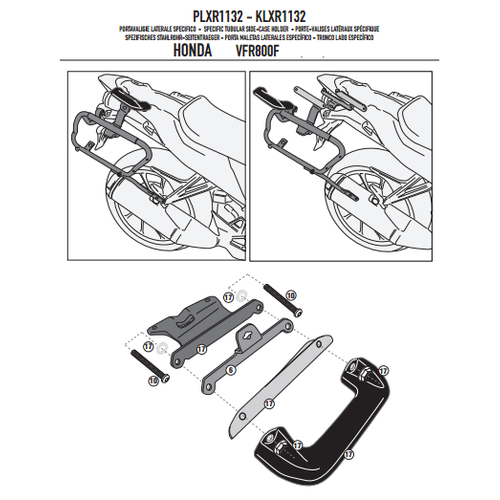 GIVI PLXR1132 HONDA VFR 800 F (14-20) YAN �ANTA TA�IYICI