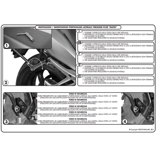 GIVI PLXR364 YAMAHA XJ6 DIVERSION (09-15) YAN �ANTA TA�IYICI