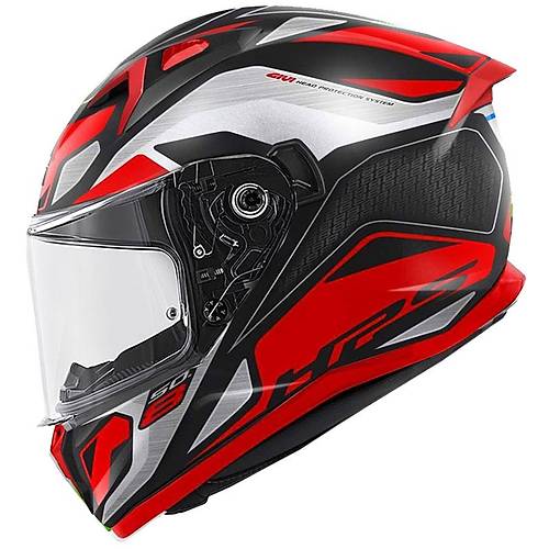 GIVI 50.8 BRAVE MAT S�YAH-TITANIUM-KIRMIZI KASK