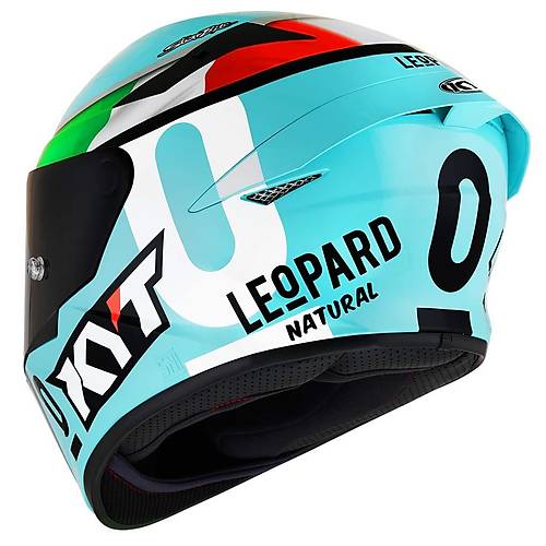 KYT TT-COURSE KASK LEOPARD REPLICA TROCOLORE