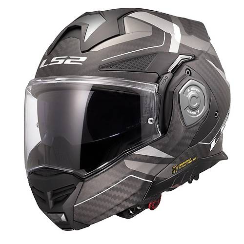 LS2 ADVANT X KARBON HORIZON MAT G�M��-GR� KASK