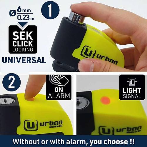 URBAN SECURITY UR6 ALARMLI DISK KILIDI