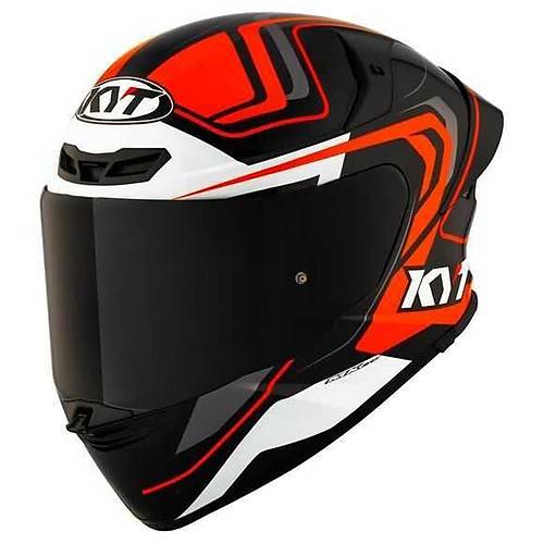 KYT TT-REVO KASK OVERTECH S�YAH TURUNCU