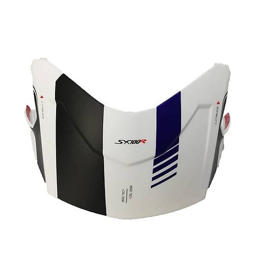 NEXX SX.100R GRIDLINE MAT BEYAZ-MAV� KASK ARKA SPOILER