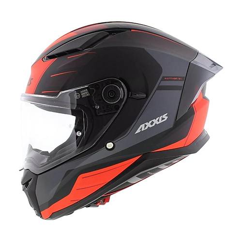 AXXIS PANTHER SV PRESTIGE B5 MATT RED KAPALI KASK