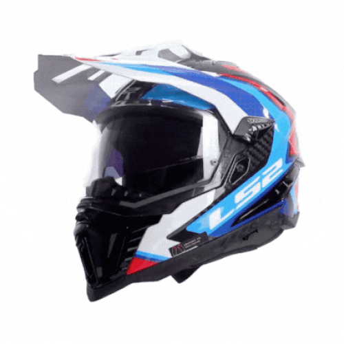LS2 EXPLORER C KARBON FRONTIER S�YAH-MAV� KASK