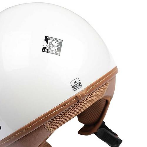 TUCANO URBANO EL JETTIN 6.0 YARIM KASK PARLAK �NC� BEYAZI