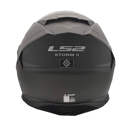 LS2 Storm 2 Fist Mat Siyah Kapal Kask