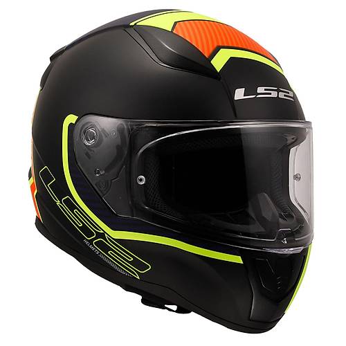 LS2 Rapid 2 Extra Mat Neon Sar-Navy Mavi Kapal Kask