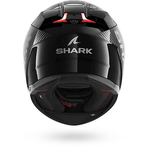SHARK SKWAL �3 SP LYNE BEYAZ S�YAH GR� KIRMIZI KAPALI KASK