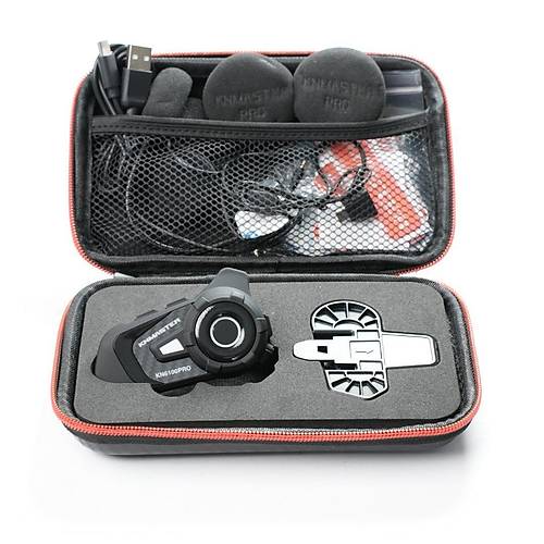 KNMASTER KN6100 PRO KARBON GOLD BLUETOOTH NTERKOM SET