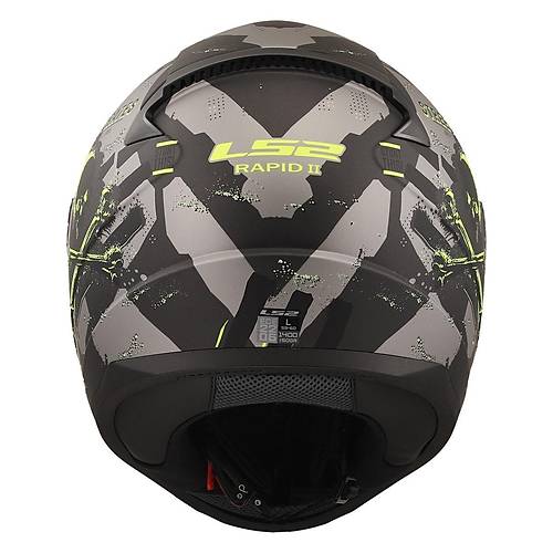 LS2 Rapid 2 Pirates Titanium Kapal Kask