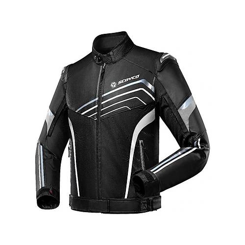 Scoyco JK153 Siyah Gri Korumal Motosiklet Mont