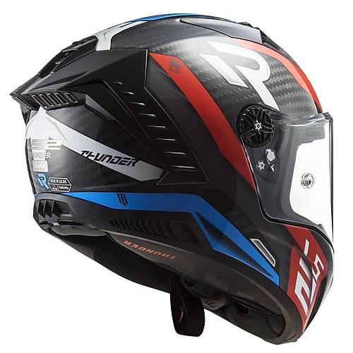 LS2 THUNDER KARBON SUPRA KIRMIZI-MAV� KASK