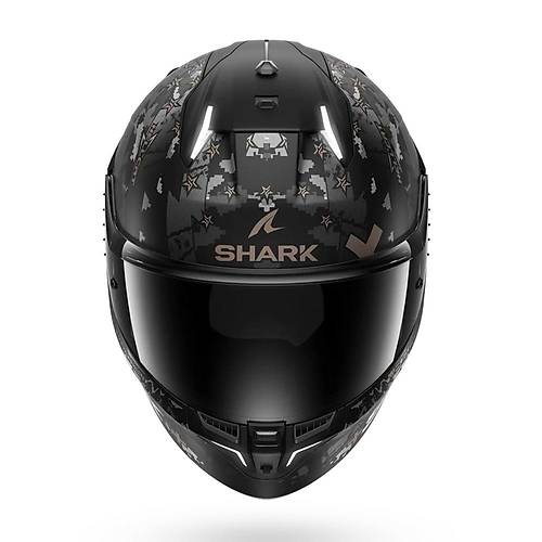 SHARK SKWAL i3 HELLCAT MAT SYAH GR KAPALI KASK