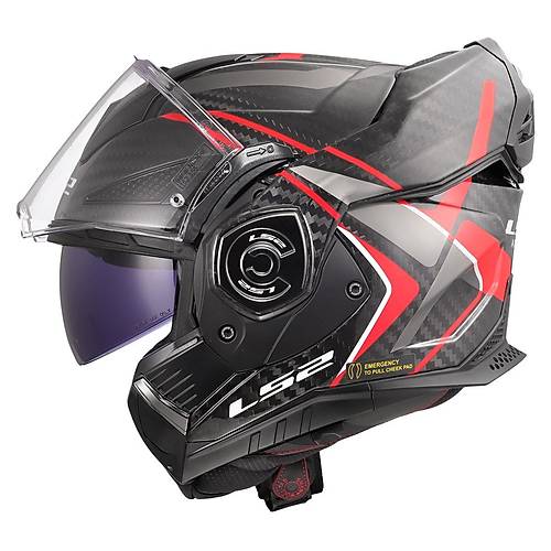 LS2 ADVANT X KARBON FUTURE II KIRMIZI KASK