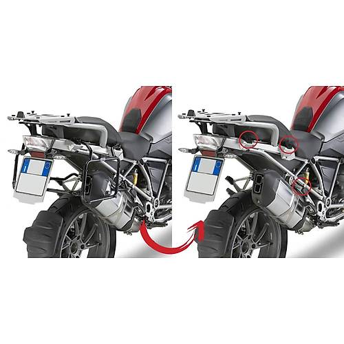 GIVI PLR5108 BMW R 1200 GS-ADVENTURE (13-18)-R1250 GS (19-23)-ADVENTURE (19-24) YAN �ANTA TA�IYICI