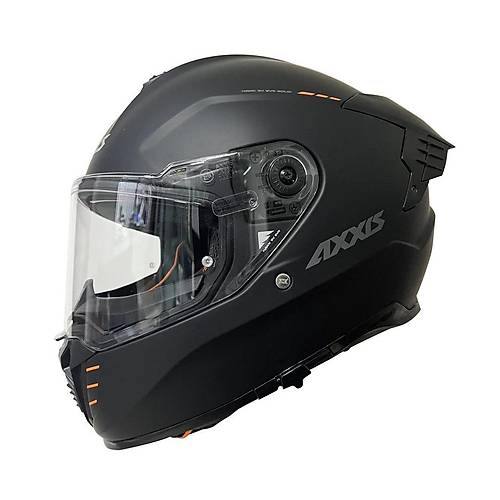 AXXIS HAWK EVO SV KAPALI KASK MAT SYAH