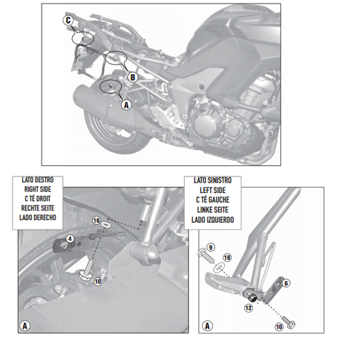 KAPPA KLR4105 KAWASAKI VERSYS 1000 (12-14) YAN �ANTA TA�IYICI