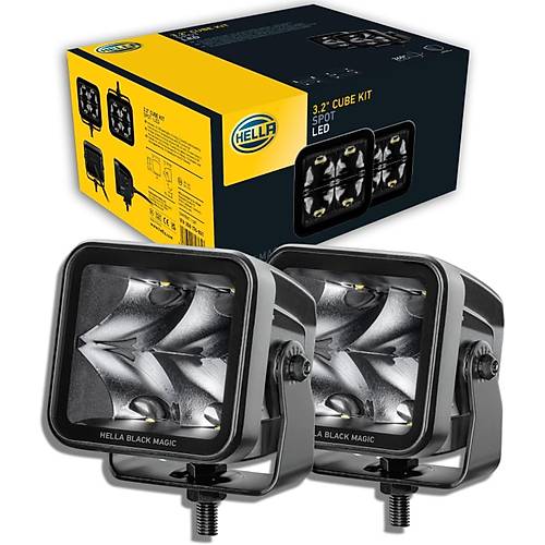 HELLA 3.2 CUBE KIT 2 L� MOTOS�KLET S�S FARI LED TAKIMI